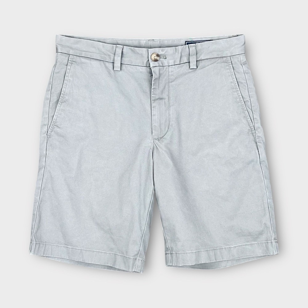 Vineyard Vines Chino Shorts Mens 30 Gray Stretch Flat Front Casual Preppy