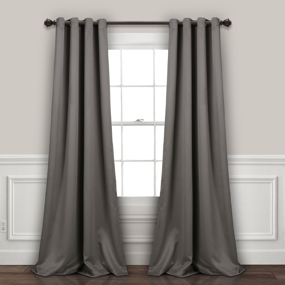 Insulated Grommet Blackout Window Curtain Panels, Pair, 52