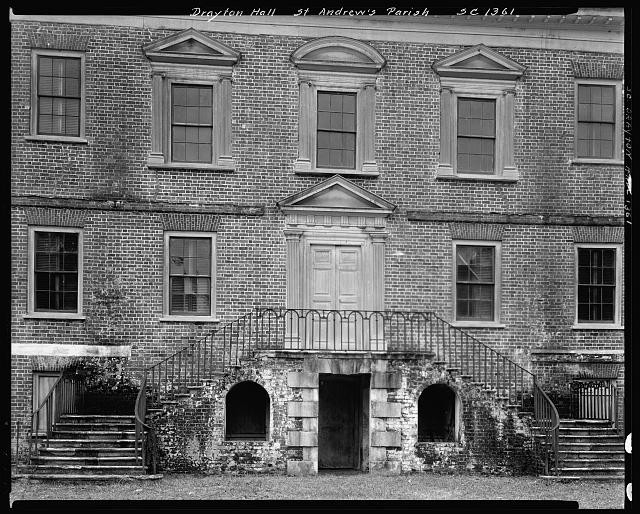 Charleston South Carolina Drayton Hall 1938 Historic Plantation House Exterior