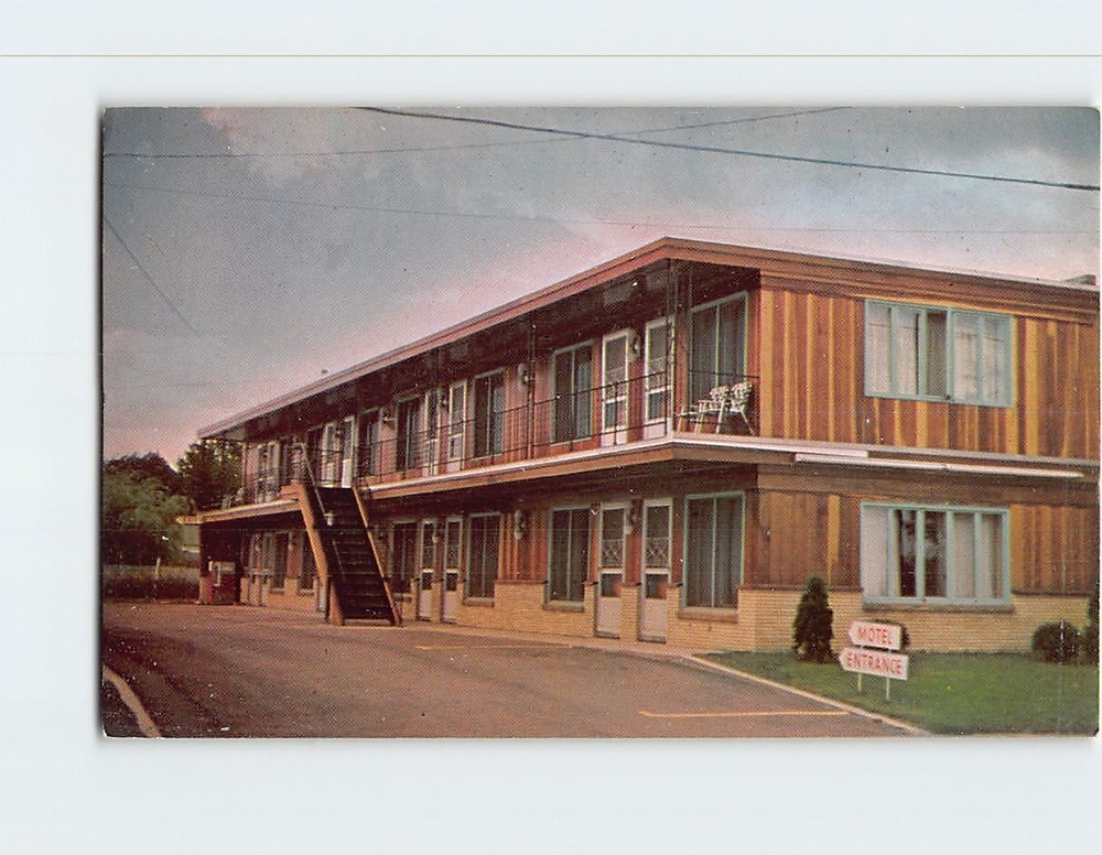 Postcard Viking Motel Sault Ste Marie Michigan