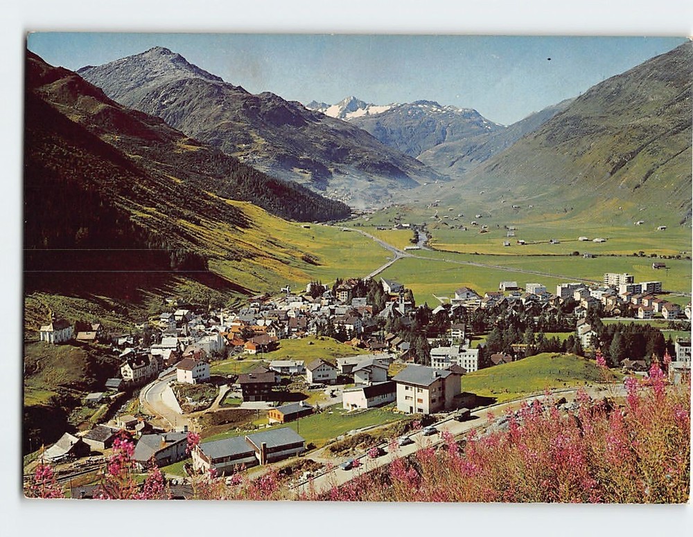 Postcard Aerial View Andermatt Switzerland