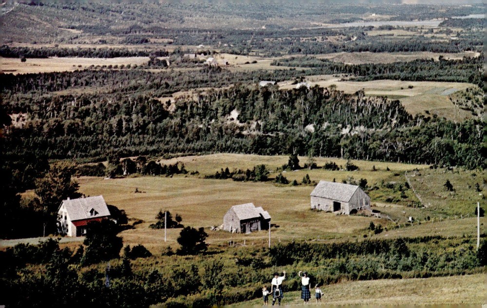 1962 Sunrise Valley Cape Breton Nova Scotia Canada Landscape Chrome Postcard