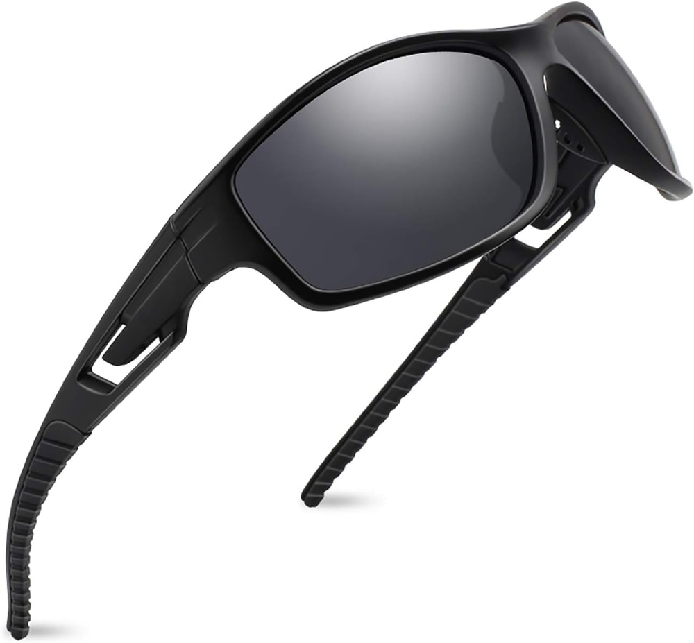 Polarized Sports Sunglasses for Men Women Tr90 Frame for Running Fishing Basebal