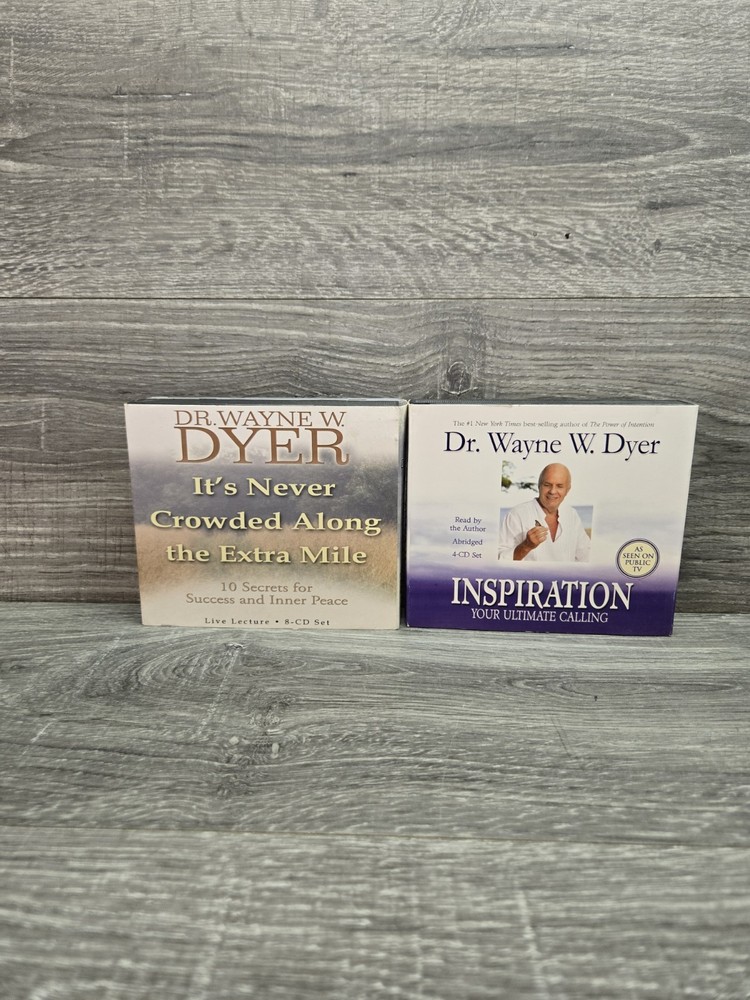 12 Cds Dr Wayne Dyer Audio Book Lot Of 2 Sets Self Help Change Meditation