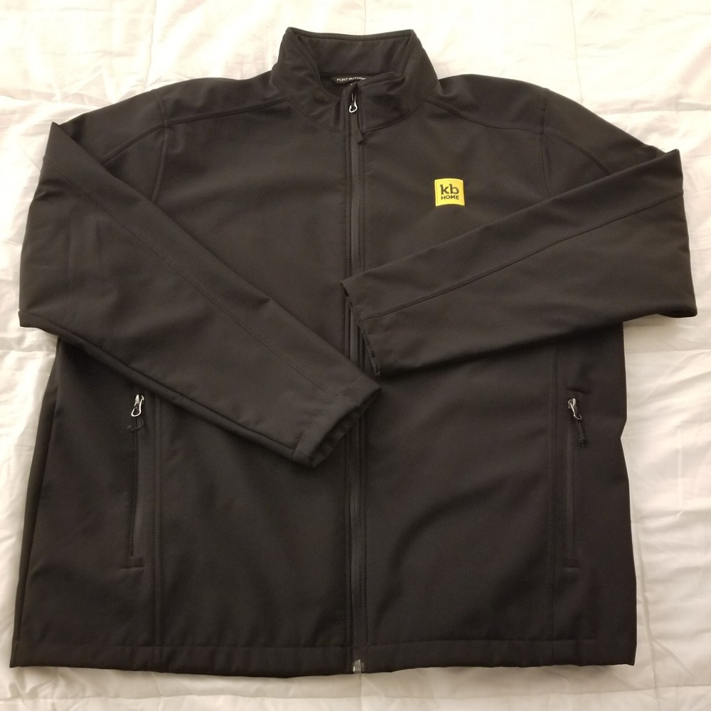 Port Authority Jacket kb Home Black, Zip Up, Zip Pockets, Lined Fleece, Size 2XL