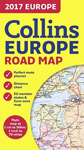 2017 Collins Map of Europe by Collins Maps Sheet map, folded Book The Fast FreeFREE US DELIVERY | ISBN: 0008203598 | Quality Books