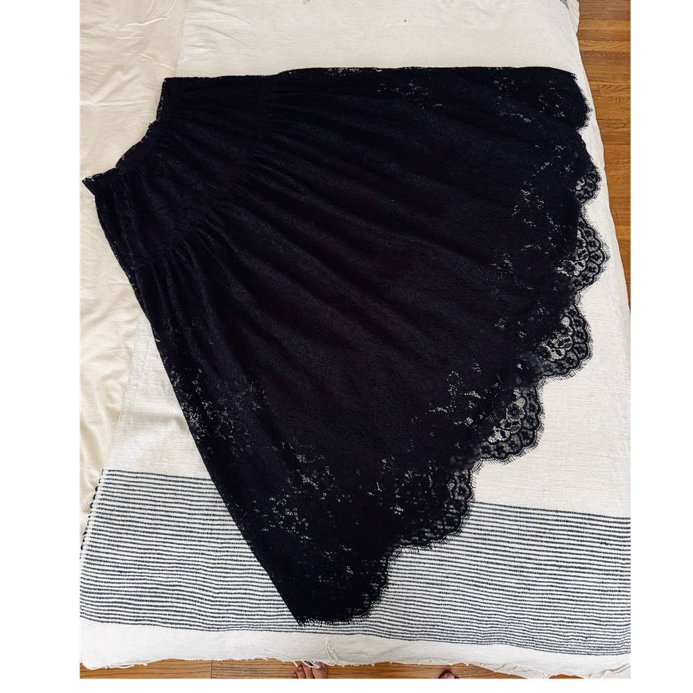 DÔEN Sebastaine Lace Black Maxi Skirt S