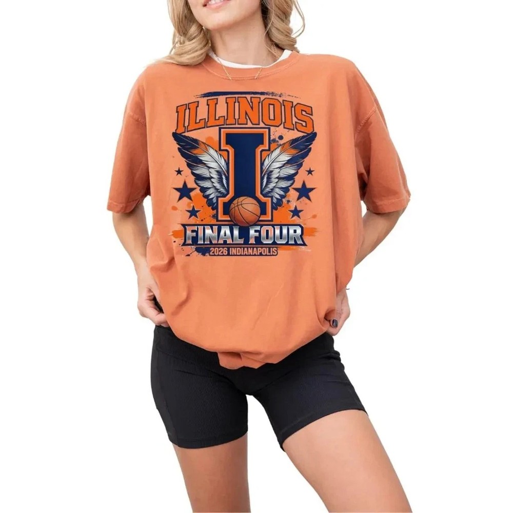 Final Four 2026 T-Shirt Indianapolis Basketball Fan Graphic Tee Mens Vintage