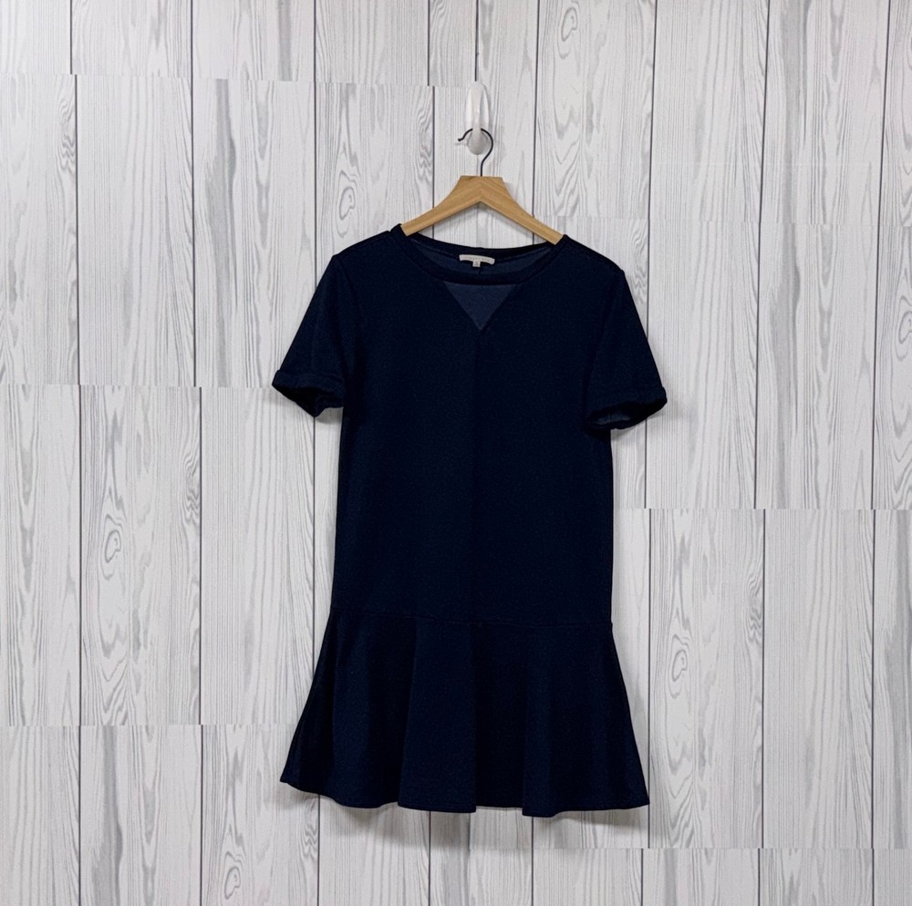 Copper Key dress womens size medium short sleeve flared navy knee length