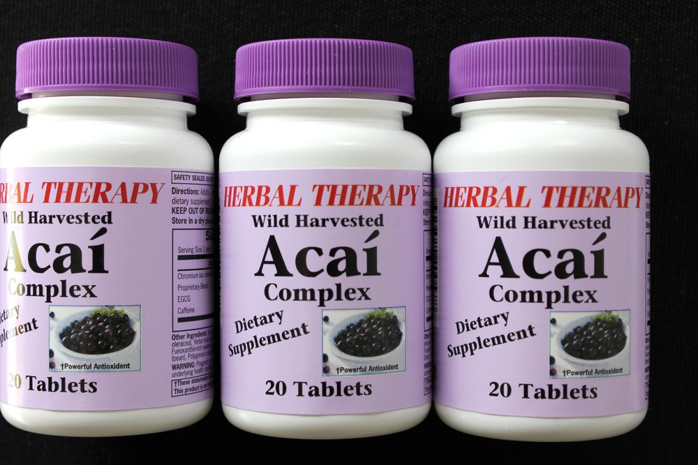 ACAI  BERRY complex  Dietary Supplement  Antioxidant Wild Harvested Lot of 3-image