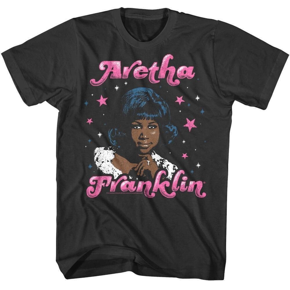 Aretha Franklin Starry Sky Graphic Men's T-Shirt Design