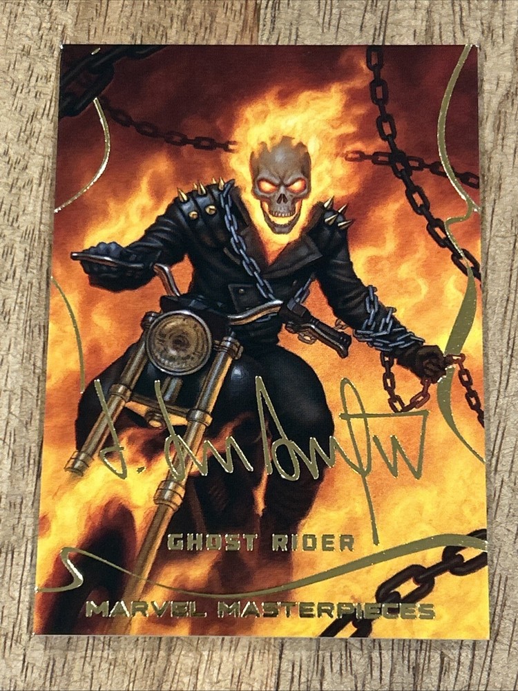 2022 Upper Deck Marvel Masterpieces Gold Foil #19 Ghost Rider Level 1