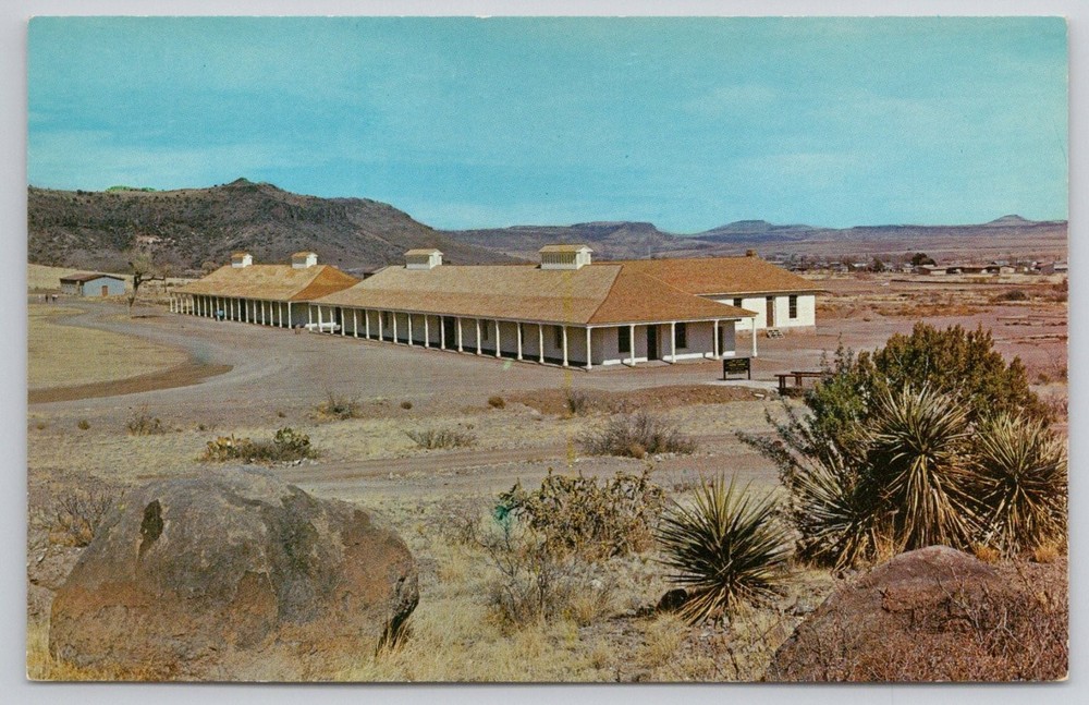 Fort Davis National Historic Site TX Barracks Peter Koch Chrome Postcard