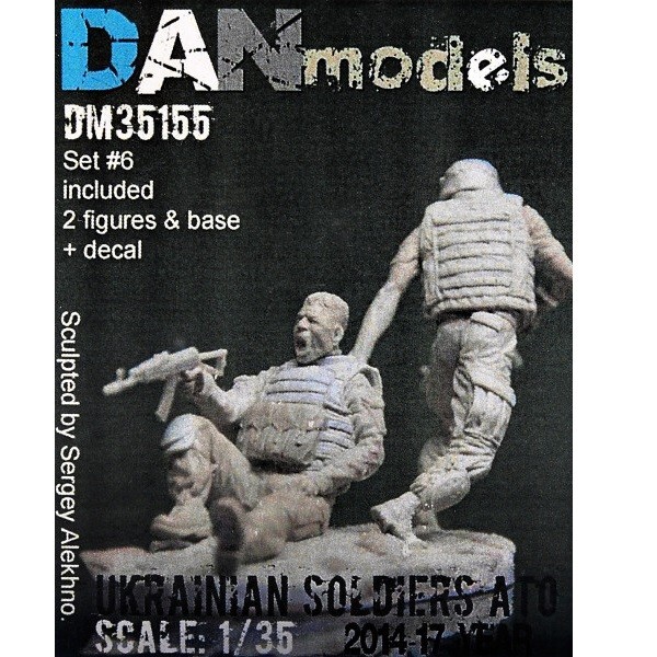 Dan Models 35155 Scale 1:35 Resin model ATO Set 6 Ukrainian Soldiers 2014-2017