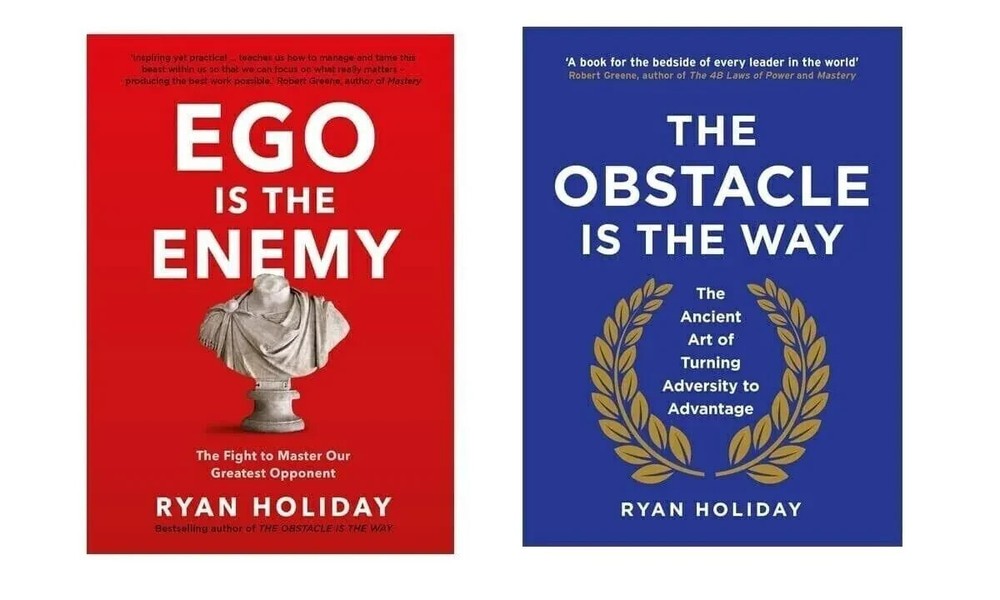 Ryan Holiday 2 Books Set- Ego is Enemy, Obstacle,Paperback