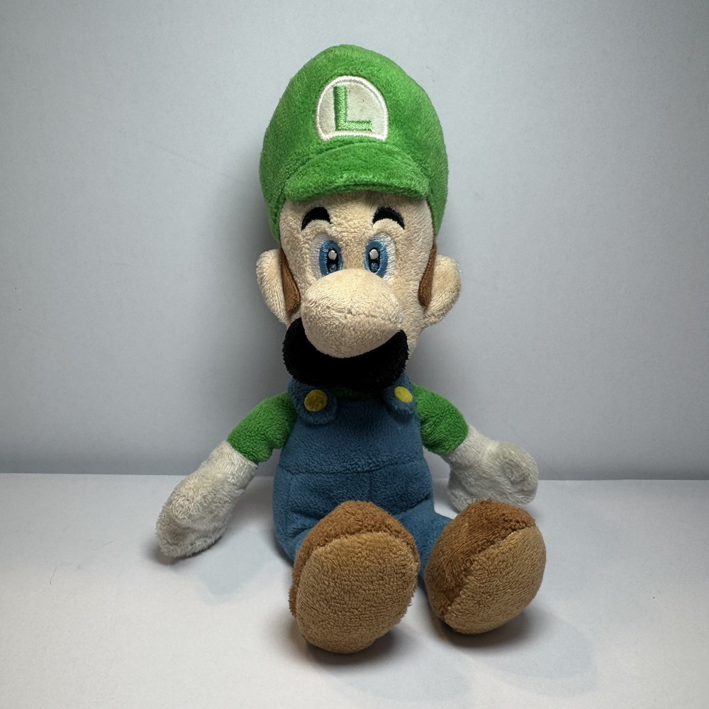 Super Mario Bros Wii Luigi Plush 2010 Global Holdings Nintendo Collect Toy 9