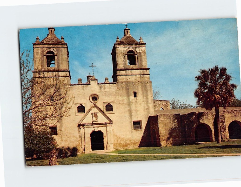 Postcard Mission Conception San Antonio Texas USA