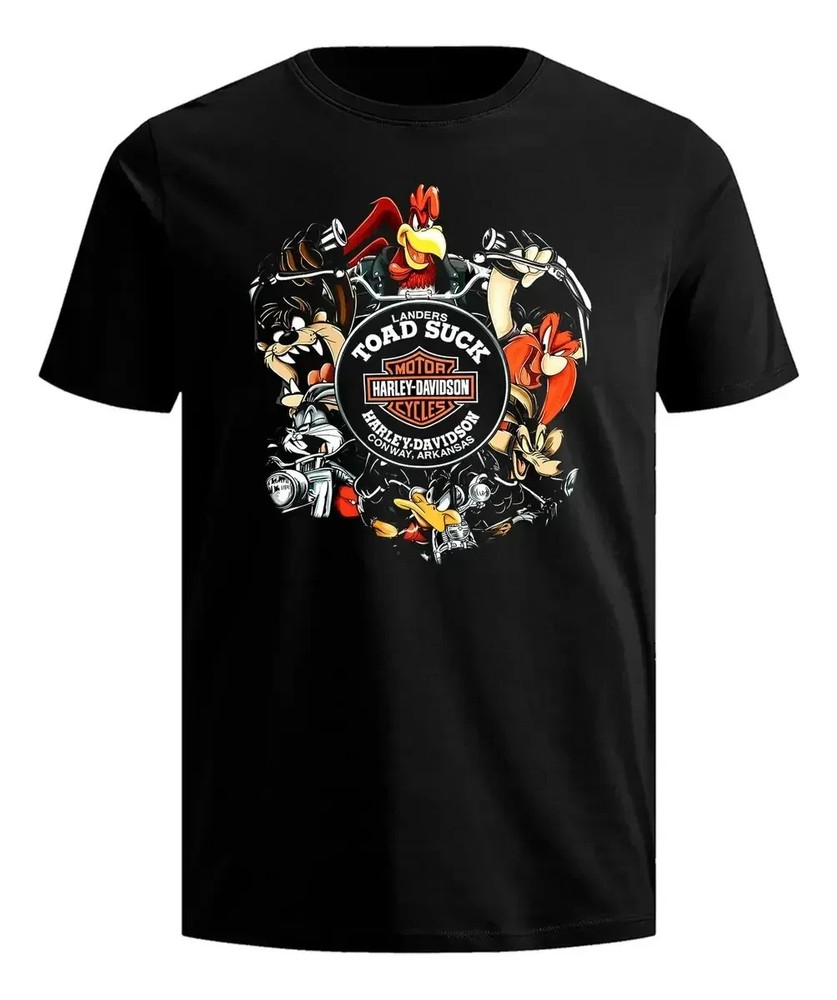 2026 Harley Davidson Looney Tunes Moto Chopper Camiseta T-Shirt New