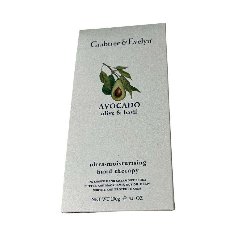 Crabtree & Evelyn Avocado Olive & Basil Ultra-Moisturising Hand Cream 100g 3.5oz