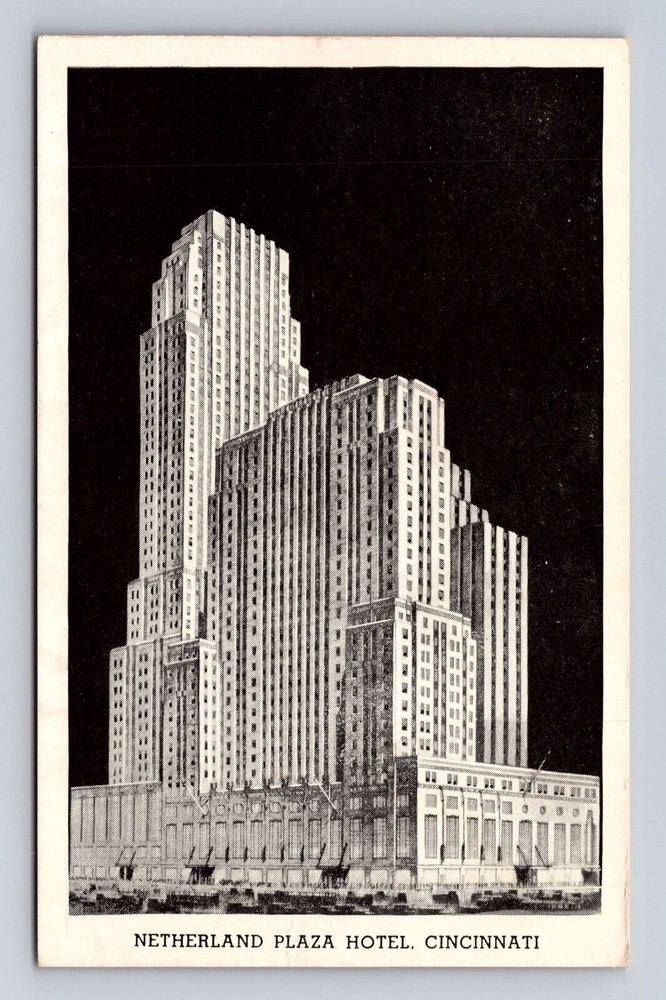 Cincinnati OH-Ohio, Netherland Plaza Hotel, Advertisement, Vintage Postcard