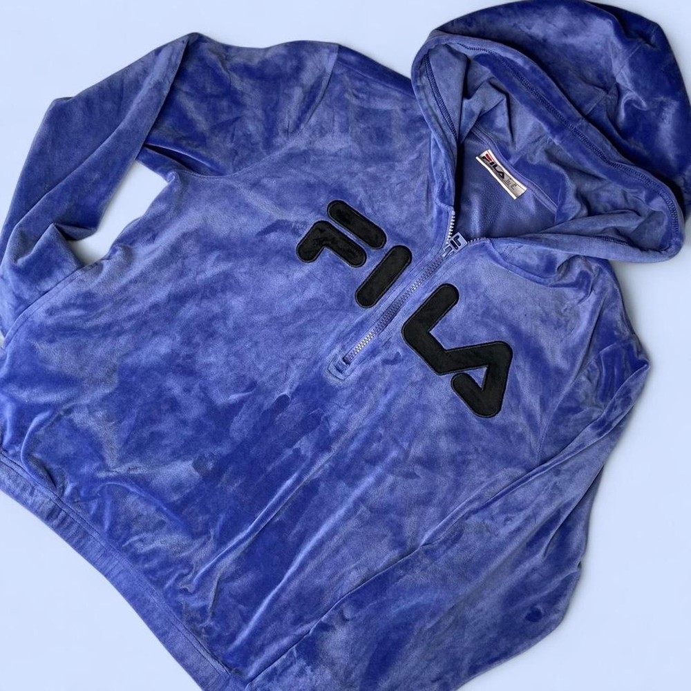 Fila Women's 1/4 Zip Pullover Hoodie Long Sleeve Size M