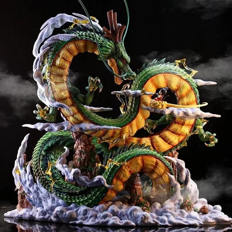 24cm Anime Figure Shenron Figure Goku and Shenron Figurine Model Pvc