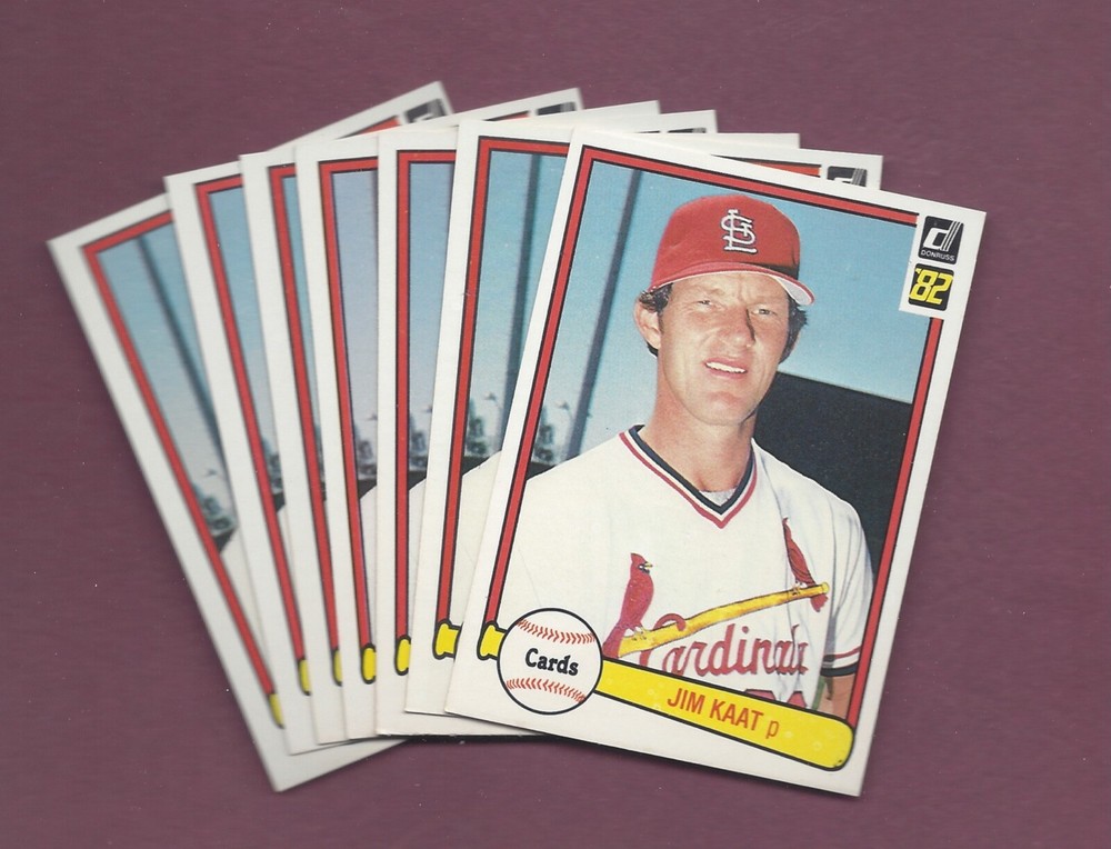 Sharp Lot Of Seven 1982 Donruss #217 Jim Kaat Hof Pack Fresh  .99 Shipping