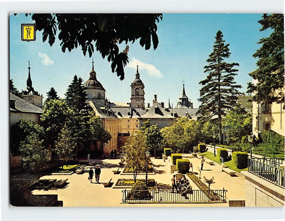 Postcard The Monastery From Benavente Square El Escorial Spain
