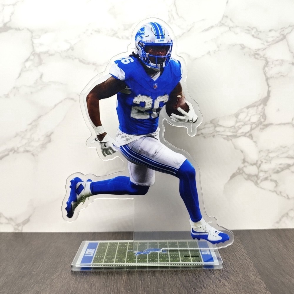 Jahmyr Gibbs Lions Standee for Man Cave Fans Decor Memorabilia Collectible