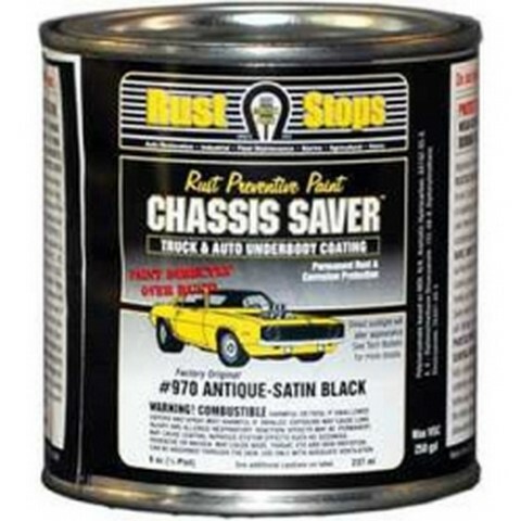 Chassis Saver Paint, Stops and Prevents Rust, Satin Black, 8 oz Can MPCUCP970-16