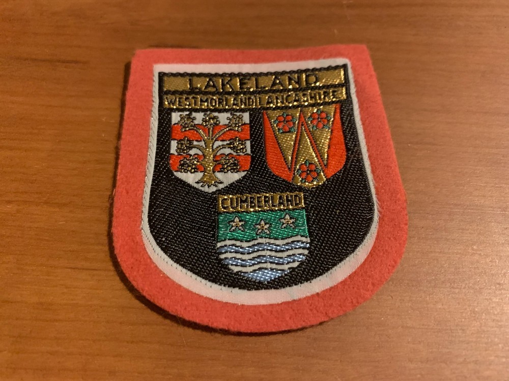 Vintage Lakeland, England, Souvenir Travel Patch/Badge