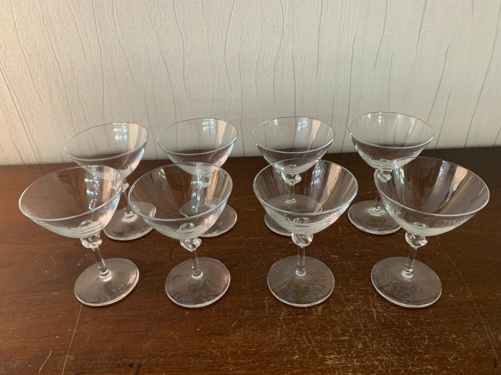 8 Porto Or Trou Lorrain Glasses In Daum Crystal (Price Per Unit)