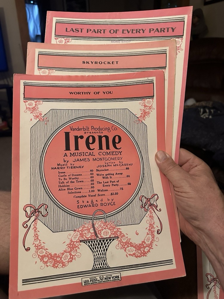 E Stage Musical Sheet Music from IRENE 3-pack