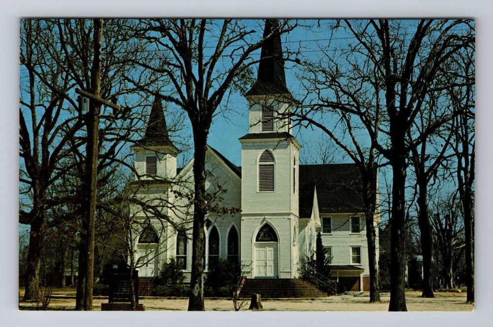 Plains GA-Georgia President Jimmy Carter Church First Baptist Vintage Postcard