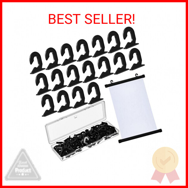 100 Pieces Scroll Hooks Home Decor Wall Poster Scroll Wall Hooks Hanging Hook fo