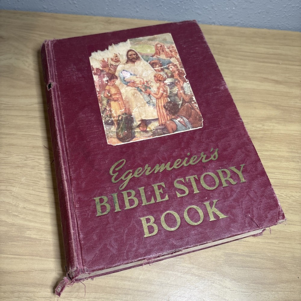 Egermeier's Bible Story Book Warner Press Illustr HC 1947 Revised Edition!