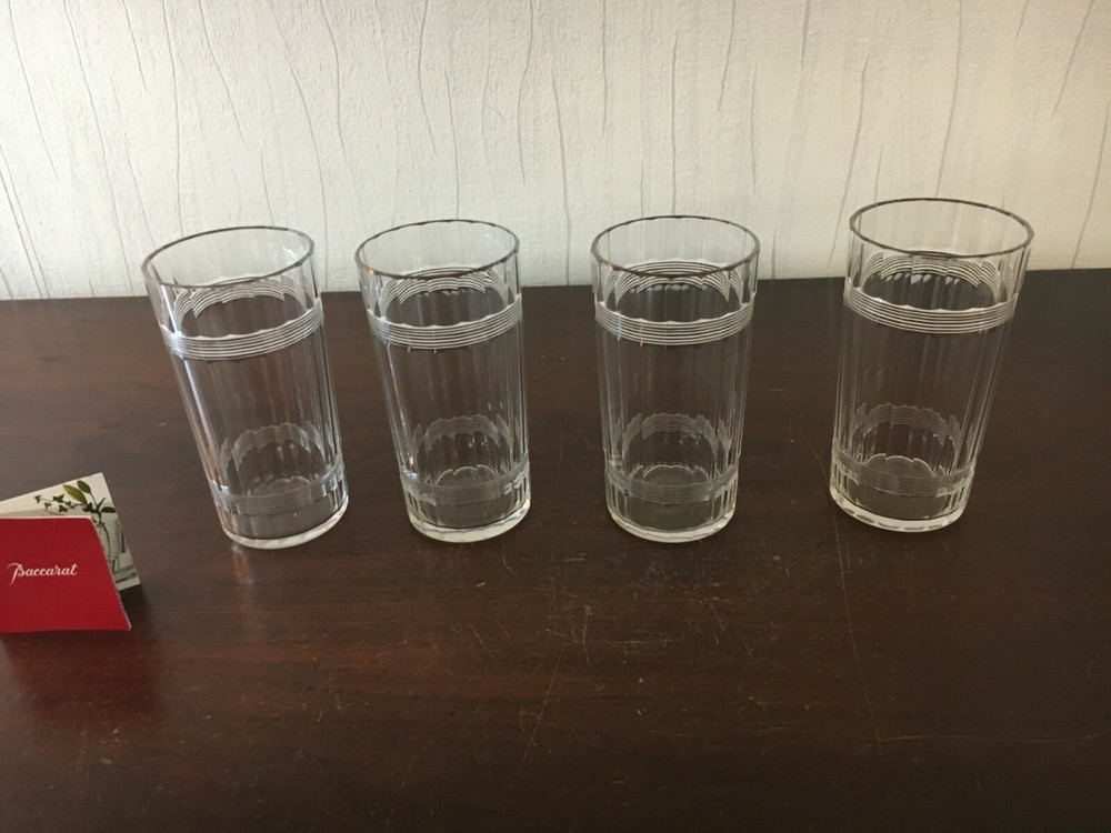 4 Antique Orangeade Glasses In Baccarat Crystal (Price Per Unit)