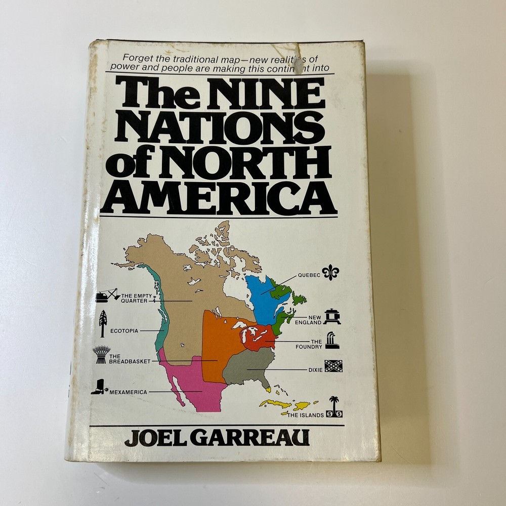 The Nine Nations of North America Paperback Joel Garreau