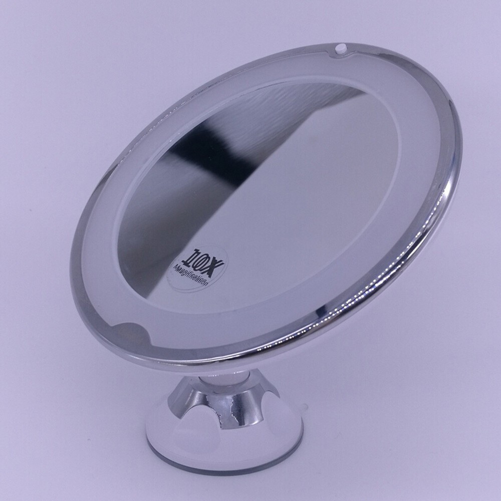 10x Magnifying Makeup Mirror with LED Light for Shaving & Cosmetics  