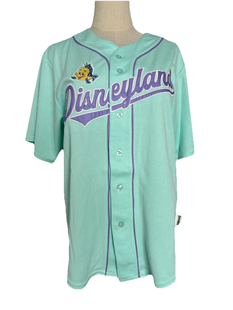 Disney Parks 2025 Disneyland Little Mermaid ARIEL 89 Baseball Jersey Adult XS