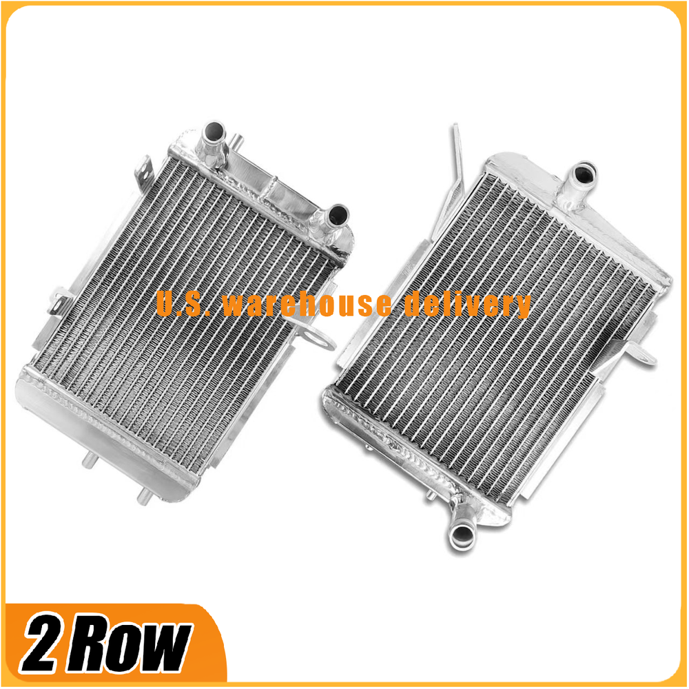 2 Rows Core For Audi S4 B6 B7 4.2L 2003-2008 AUX ALUMINUM RADIATOR Left + Right