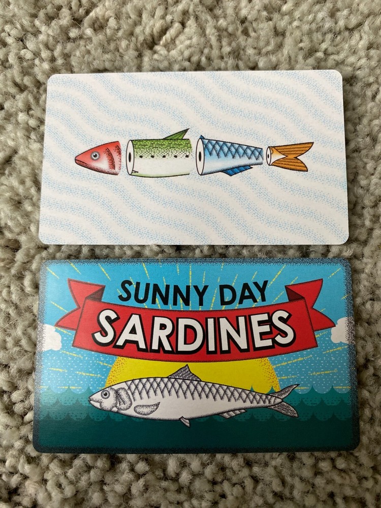 Sunny Day Sardines Wild Fish Promo Cards Dice Tower 2023 Kickstarter 2023