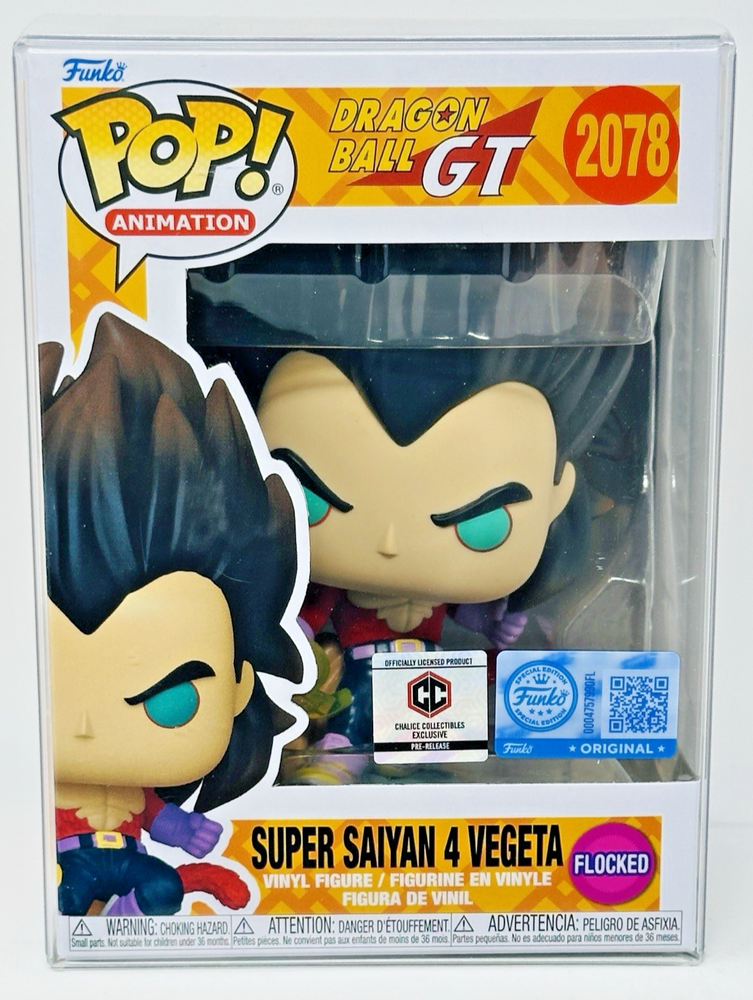 Funko Pop! Dragon Ball GT: Super Saiyan 4 Vegeta (Flocked) #2078 Pre-Release