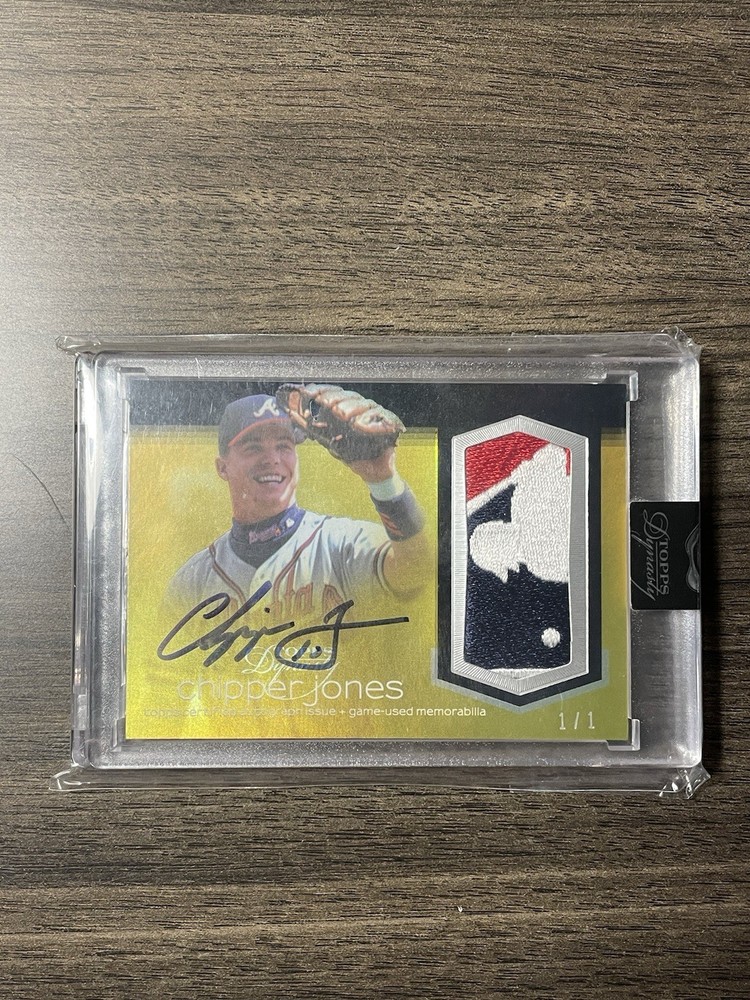 2018 Topps Dynasty Chipper Jones Logoman 1/1 Sealed Atlanta Braves