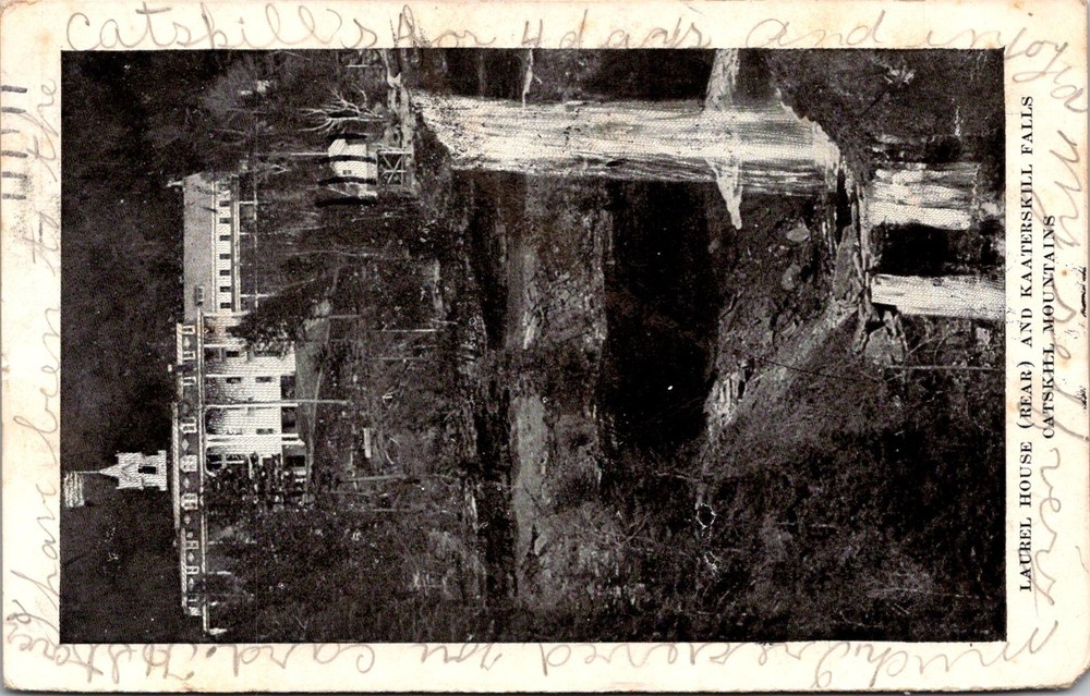 Dr Jim Stamps Postcard Laurel House Rear And Kaaterskill Falls Catskill C1908