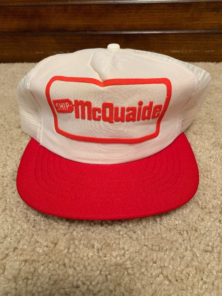 Vintage Snapback Trucker Hat Ship McQuaide Made In The USA
