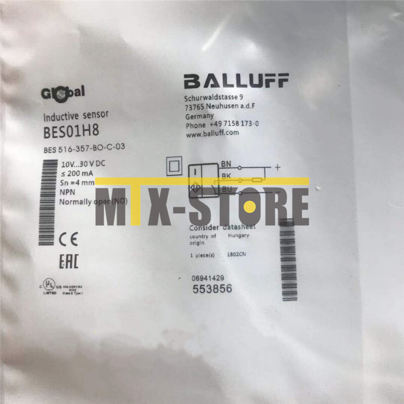 1PC New Balluff BES01H8 BES 516-357-BO-C-03  Sensor&Proximity Switch