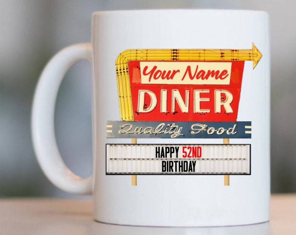 52nd Birthday Gift For Women And Men 52nd Birthday Mug 52 Year Old Birthday