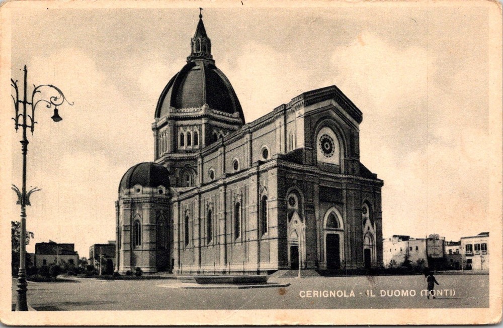 Dr Jim Stamps Postcard Cerignola Il Duomo Tonti Unposted