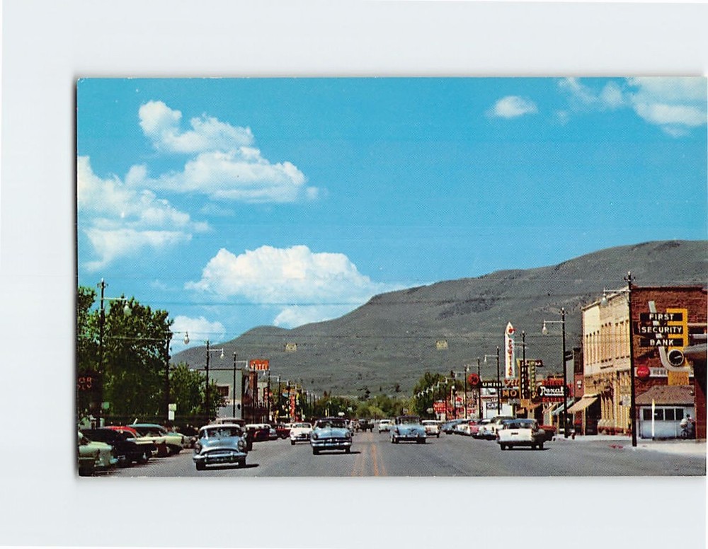 Postcard Main Street Looking North Heber City Utah USA